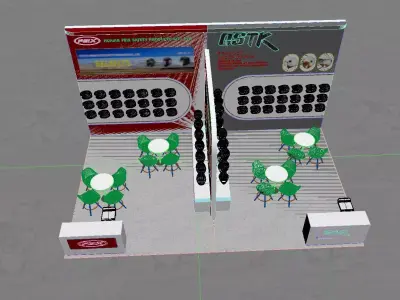 Two wheel car show 3D model