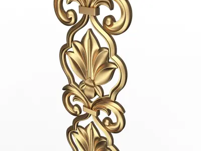 Ornament Element Molding 018 Low-poly 3D model