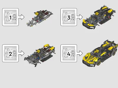 TwindBricks3D - 42151 Bugatti Bolide 3D print model