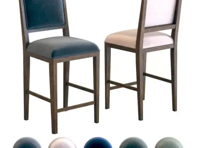 Crate and Barrel Sonata Counter Stool 3D model