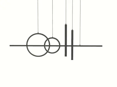 Modern Pendant Lighting - Circular Pendant Lighting 3D model