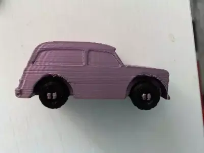 coche piece of plastic with screws 3D model