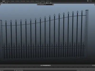 House Gate Free 3D model