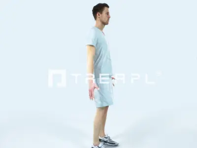 Virtue M Animated Rigged Sports Man Low-poly 3D model