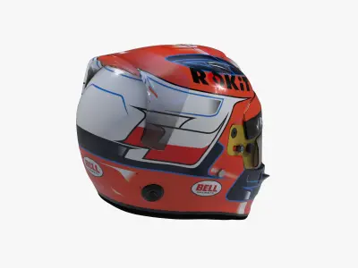 Kubica helmet 2019 Low-poly 3D model