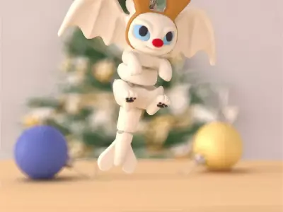 Reindeer Light Fury- articulated version and keychain 3D print model