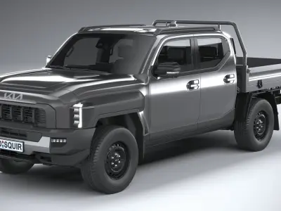 Kia Tasman Cargo DoubleCab 2026 3D model