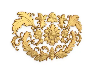 Classic carved decor ornament 420 3D model
