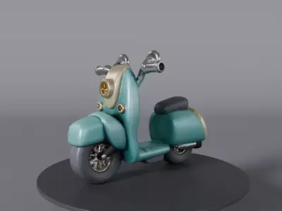 scooter statue 3D model