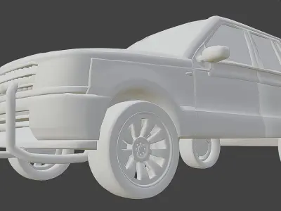 Suv 4x4 Vehicle Desert Car By Gorgan 3D model