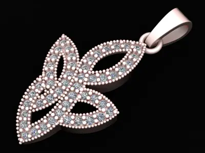 THE CRESCENZA PENDANT 3D PRINTABLE MODEL 3D print model