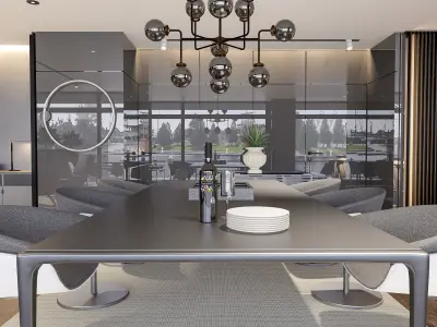 Modern living - D1 3D model