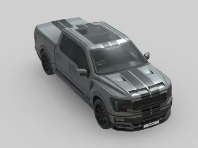 Shelby F-150 Super Snake 2024 Low-poly 3D model