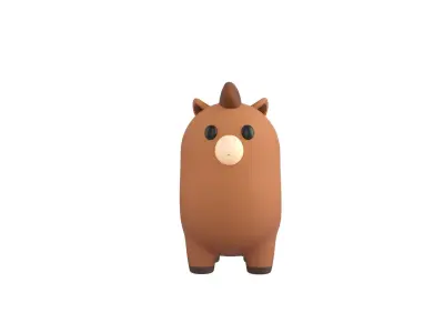 Horse Character 3D model purchase