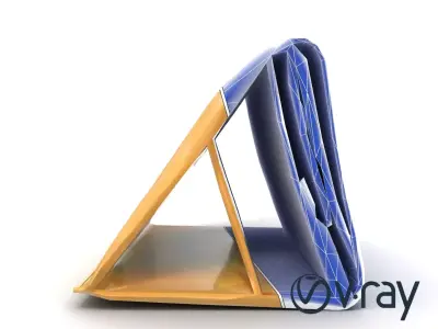 Edo Period Japanese Woodblock Print model pack Low-poly 3D model