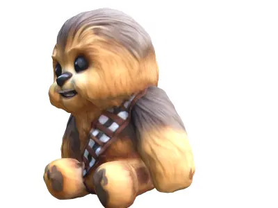 chewbacca Doll Low-poly 3D model
