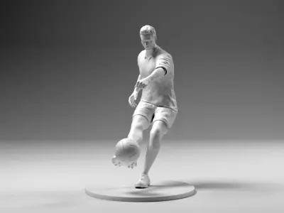 Footballer 02 Footstrike 08 Stl 3D print model