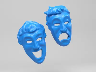 Greek masks 3D print model