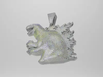 Diamond Dragon Pendant Free 3D print model