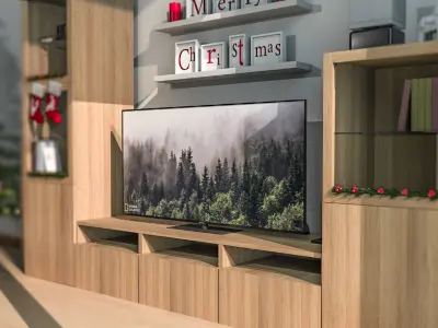 Christmas Decoration Livingroom 3D model