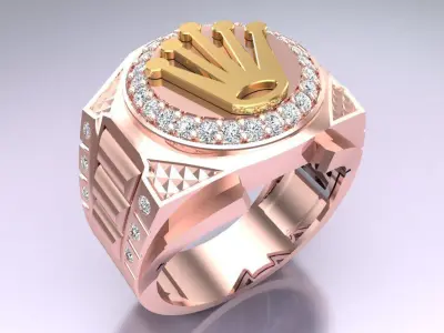 Crown Rings - Kings Rings - N2450 3D print model