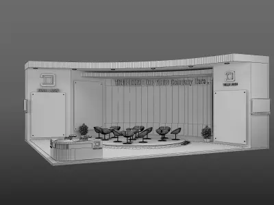 Booth Exhibition Stand a533b 3D model