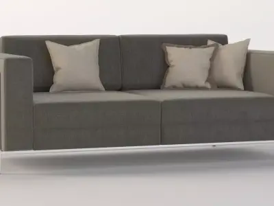 Davenport Two Seater Sectional Sofa 3D model