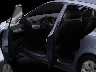 Opel Astra H hatchback 5D 2008  3D model