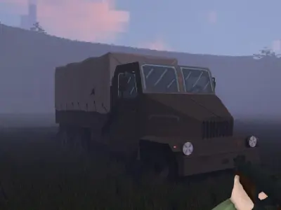 Pixelart Truck - Praga V3S Low-poly 3D model