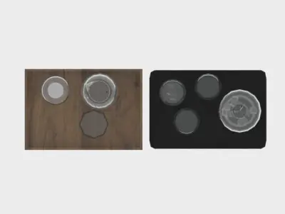 The dishes for kitchen 3D model