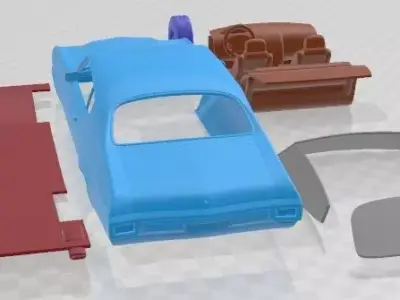Chevrolet Chevelle SS 396 Hardtop Coupe 1970 Printable Car  3D print model
