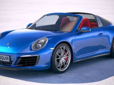 Porsche 911 Targa 4s 2018 3D model