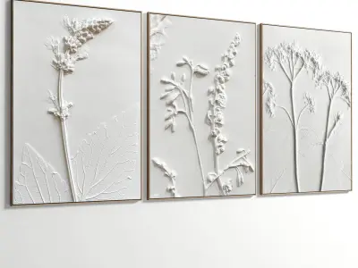 Abstract Painting Set of 3 pieces - No 18 Low-poly 3D model