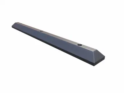 Wheel Stopper Low-poly 3D model