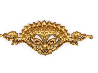 Classic carved decor ornament 347 3D model