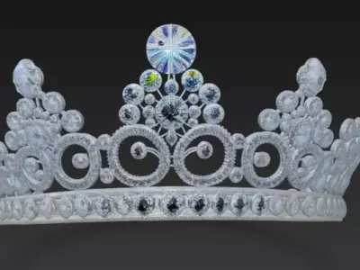 Queen Luxury Crown 3D model
