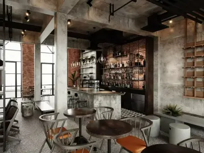 coffee shop 3D model