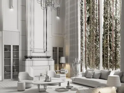 Duplex Modern Luxury 3D model