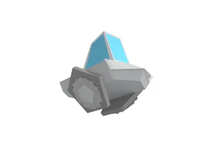 Future Car v1 007 Low-poly 3D model