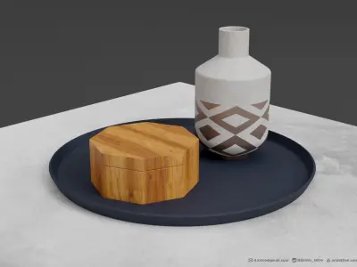 Concrete Table more Gifts  3D model