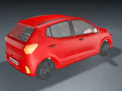 Car Exterior Low-poly 3D model