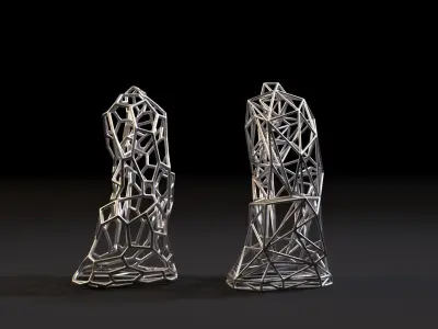 Thinker voronoi 3D print model