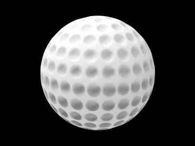 Golf ball Low-poly 3D model