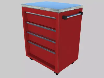 Tool box 01 Low-poly 3D model