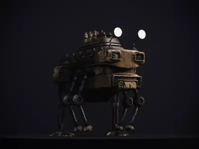 Original Character - Hard surface robot Free 3D model