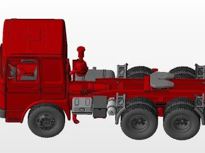Truck Roman Diesel 6x4 MAN F8 3D print model 3D print model