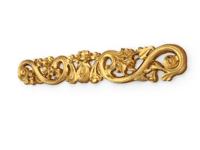 Classic carved decor ornament 391 3D model