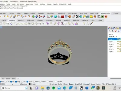 anillo de 15 3D model