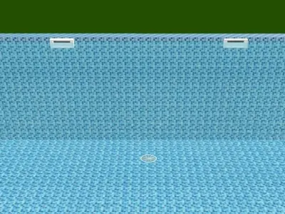 Modern Pool with jacuzzi 3D model