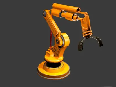 industrial robotic arm 3D model
